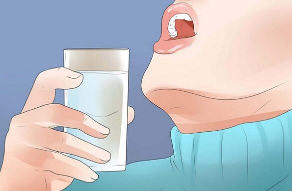 Rinsing your mouth with saline solution will reduce the urge to smoke